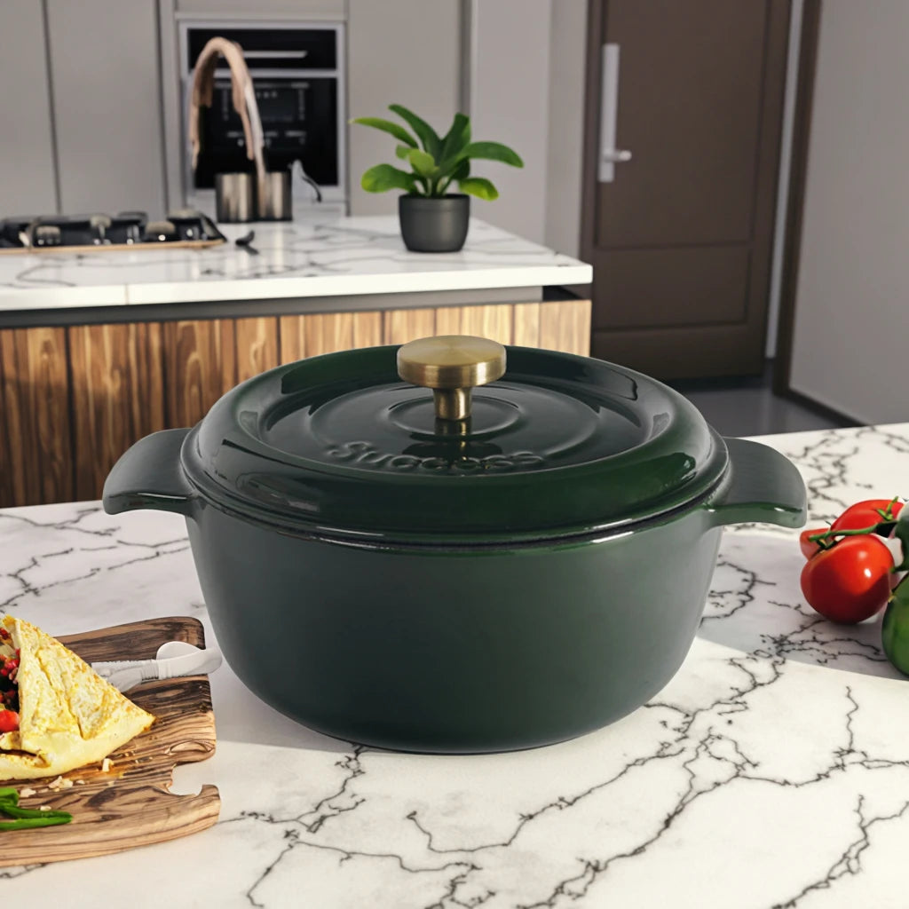 High Quality Hot Sale Enameled Nonstick Soup Dutch Oven Cast Iron Casserole Pan Pan for Cast Iron Cookware Set