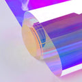 Factory Direct Eco Friendly Self Adhesive Transparent Decorative Vinyl Window Iridescent Dichroic Glass Film for House Decor
