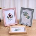 New Arrival Eco-Friendly Pink A4 Shadow Box Photo Frame 5''-10'' Sizes Glass and PS Material Wood Frames