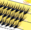 20D Mink Super Cluster Eyelash Extension Natural Cluster Knot Free Mink Cluster Flare Eyelashes
