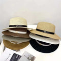 Hot Sale Grass Braid  Designers Straw Hats Natural Female Straw Hat Girl Foldable Quality Woman Wide Brim Straw Hat