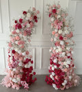 Customized Handmade Artificial Silk Floral Decoration All Kinds Flower Rows for Wedding Arch Faux Arched Flower Valentine's Day MegaBDM
