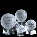 Crystal Glass Basketball Football Globe Volleyball Solid Ball DIY Customizable Diameters Animal Print Pattern Engraving