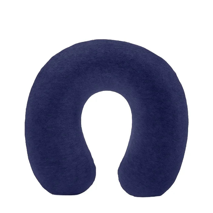 Solid Color Memory Foam Neck Pillow U Shape Pillow Travel Pillow