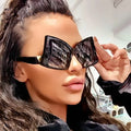 Personality Vintage Oversized Cat Eye Sunglasses for Women New Fashion Brand Sun Glasses Female Sexy Gradient Shade
