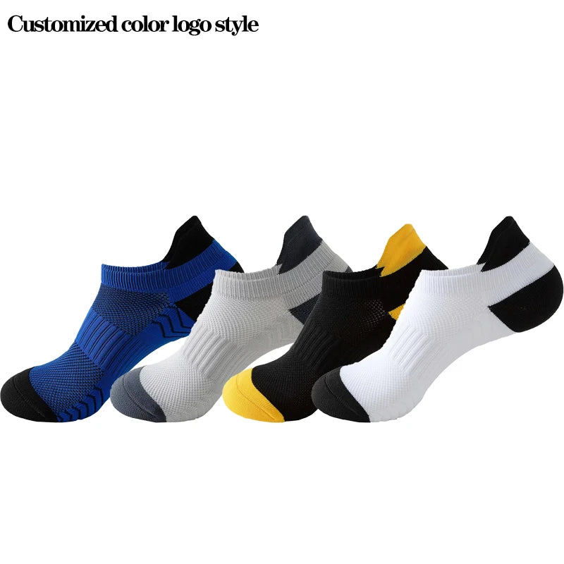 Custom 100% Cotton Casual Sports for Men Women Breathable Anti-Bacterial Anti-Slip Bottom for Running Fitness Basketball Spring
