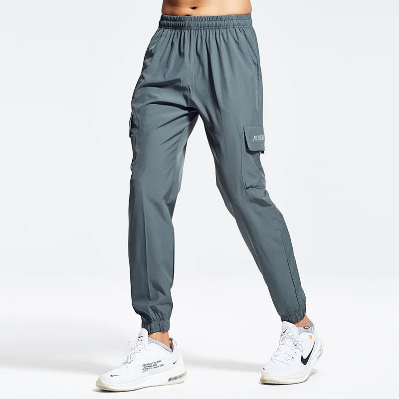 Men's Street Cargo Pants Casual Trousers Custom logo Sweat Fitness Sports Joggers