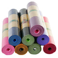 Custom 8mm TPE Yoga Mat with Double Layer Print 6mm Thickness Suede Foam for Exercise Good Price with Natural Rubber PU