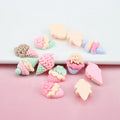 Paso Sico Wholesale Matte DIY Ice Cream Cake Resin Kawaii Nail Art Accessories DIY 3D DIY