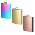 8oz Stainless Steel Whisky Alcohol Hip Flask for Vodka Drink Wine Wedding Bridesmaid Groomsman Party Alcohol Drinking Flask