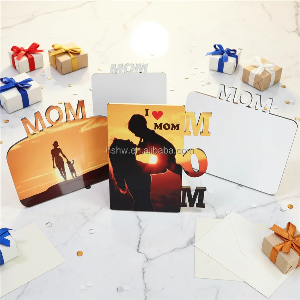 MDFSUB Sublimation MDF Photo Panel MDF-FRM-MOM-001 MOM Gift Wood Photo Frame