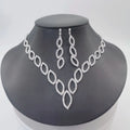 DAIHE Set-3370 Women's Necklace Accessories Silver Earrings Necklace Bridal Accessories Set