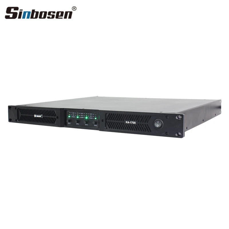 K4-1700 System Sound Equipment Power Amplifier Class d 4 Channel 1u Professional Amplifiers