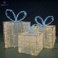 Grandview IP65 Waterproof 3D Light-Up Gift Box with 2700K Soft Warm White Light Easy Installation for Christmas Decoration