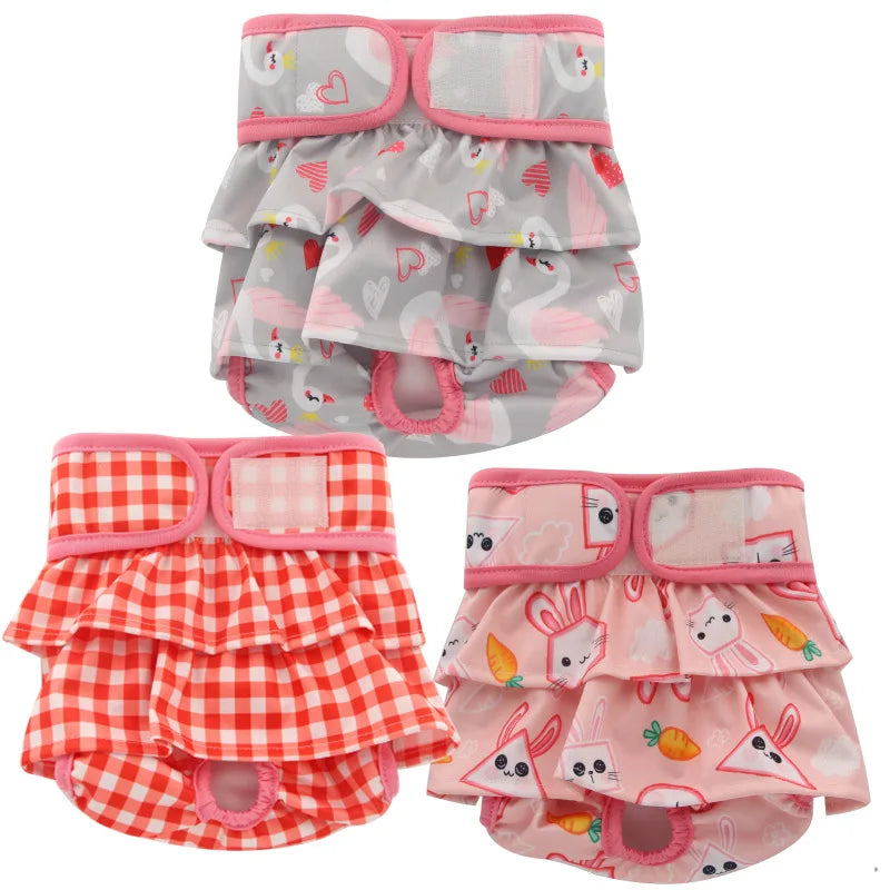 Highly Absorbent Dog Diapers Female Skirt Style Pet Diaper Flexible Dog Diapers in Bulk