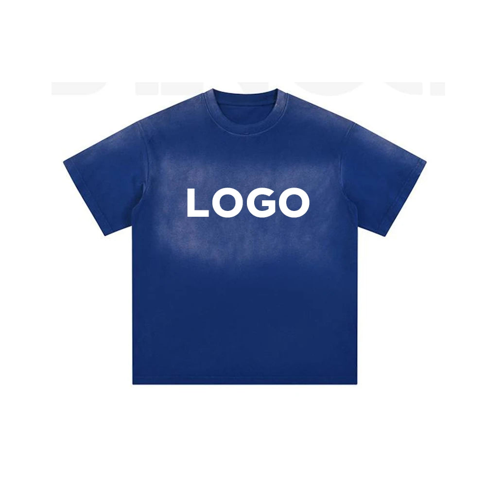 NEw Rightdo High Street Dip Dye Acid Washed Oversize Tshirts Unisex Heavyweight Gradient Garment Dyed T Shirts Monkey Wash
