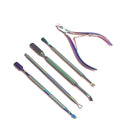 Gel Nail Polish Remover Tools  Cuticle Pusher and Cuticle Nippers Double-ended