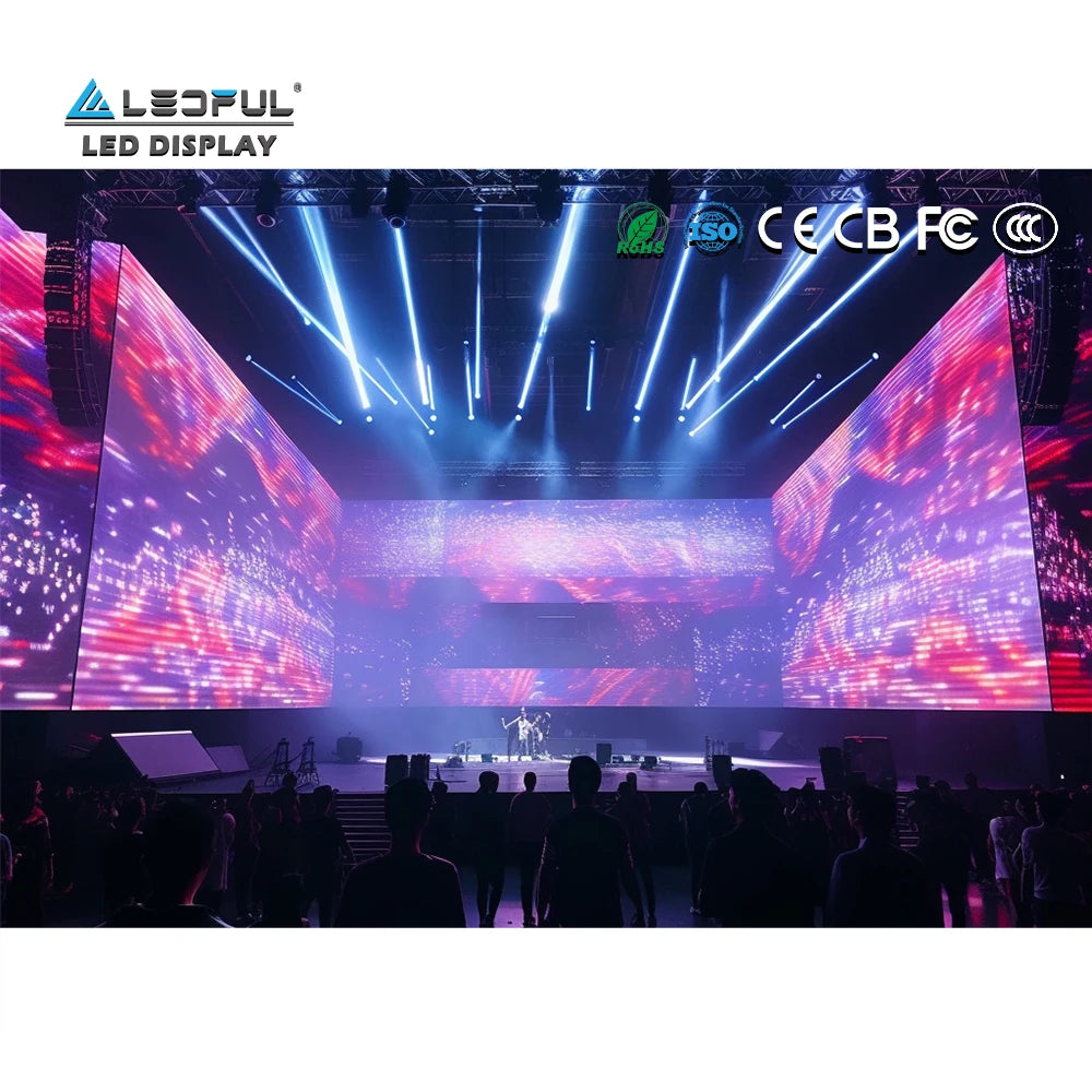 LEDFUL One-stop Service Rental Folding LED Display Manufacturer Large Stage Event Background LED Video Wall for Concert DJ Night