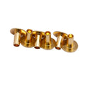 China Manufacturer's Custom Brass & Gold Plated M4 & M4.5 Semi Tubular Round Head Rivets for Fastening Leather