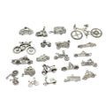 Alloy Nail Charms Motorbike Bus Car Plane Bicycle  Assorted Vehicles Shape Metal Pendants Jewelry Accessory