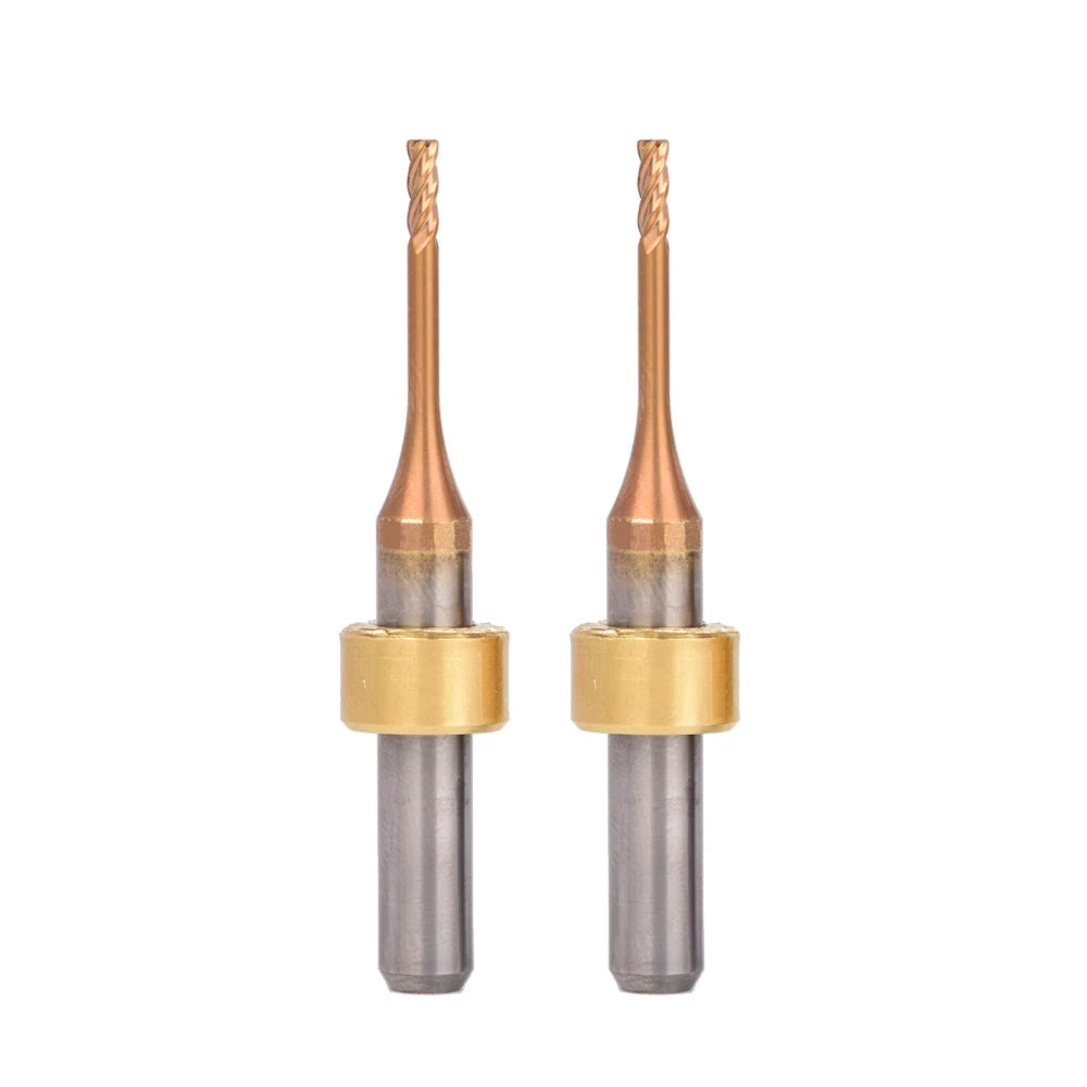 Weix  Dental Milling Burs Nano TiSiN Coating 0.6/1.0/2.5 Square/Torous Dental End Mill Fit for Imes-ICore Machine