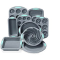 Hot Food Grade Silicone Cake Molds Bakeware Set Handmade High Non-Stick Square Loaf Pan Reusable Baking Tray Packaged Spiral