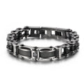 KALEN Stainless Steel Bike Bracelets Bangles for Men