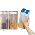OEM/ODM New Wholesale Kitchen Food Container Sealed Jar Grain Storage Box Transparent Partition Kitchen Beans Dry Cargo Bottle