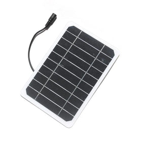 6W 5V Mono Solar Cells DC 5521 Output Semi-Flexible Solar Panels for 3.7V-5V Battery Charging