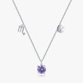 925 Sterling Silver Fashion Fine Jewelry Signs of Zodiac Scorpio Symbol Brand Charms Pendant Link Chain Necklace
