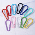 11 Color Colorful Paint Zinc Alloy Gourd Buckle Outdoor Climbing Tool Carabiner Custom Logo Carabiner Clip and Hook