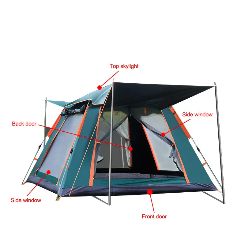 Waterproof Portable 4-10 Persons Outdoor Camping Tent Sets up in 60 Seconds for Sale