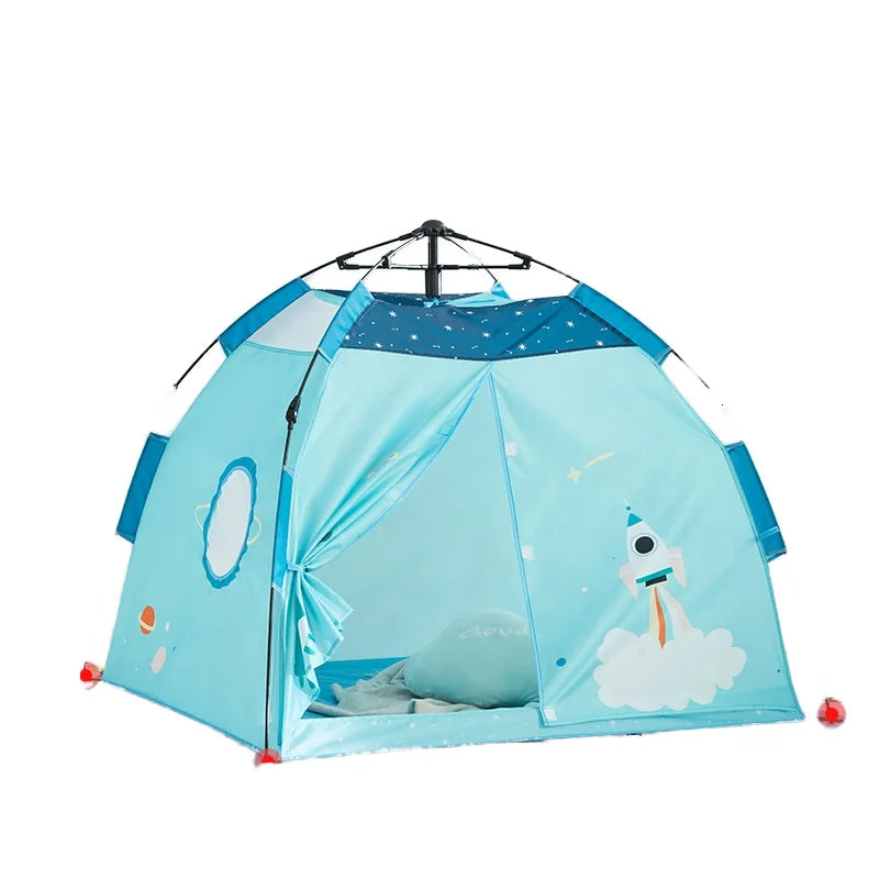 Asweets Indoor Outdoor Kids Play Home One Button Assemble Space Explore Play Tent for Children