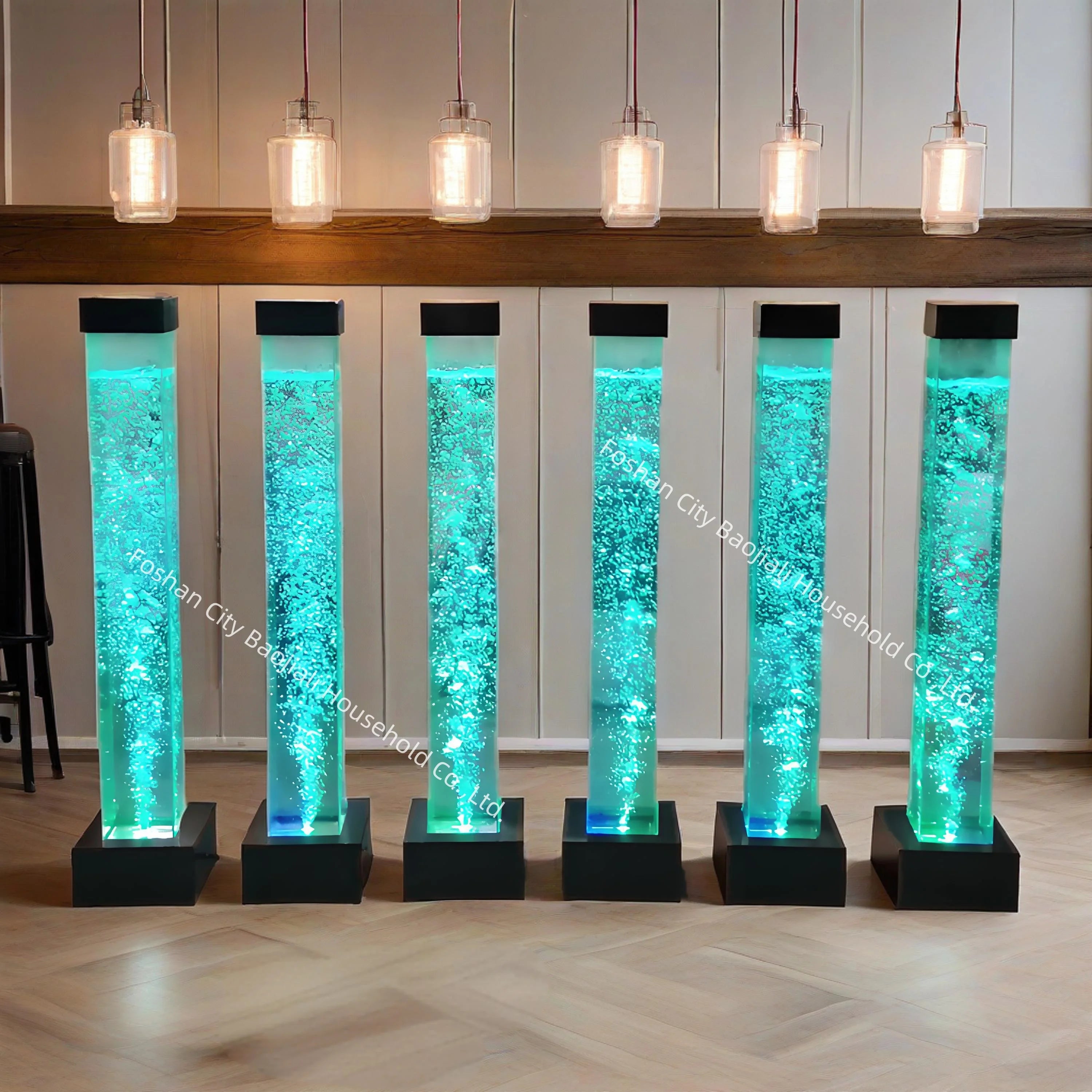 Wedding Decorative Led Water Bubble Column Light Tubes Luminous Wedding Furniture
