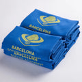 Hot-selling Customizable Logo Sweat-absorbing Quick-drying Deep Blue 40*70 Double-sided Velvet Sports Towel