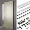Modern Concealed Ghost Sliding Hardware Kit  Aluminum Alloy Doors Sliding System for Kitchen Bathroom Entry Durable Interior