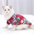 MRCOPETAL Summer Pet Shirt Hawaiian Costume Pet Cool Puppy Breathable Clothes Fashion Cats Apparel for Kitty Cat Clothes Shirt