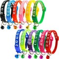 Multi-Color Floral Eco-Friendly Pet Collar for Dogs-Adjustable Polyester Webbing Metal Bell Quick-Release Buckle All Seasons