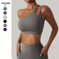 Women Sportwear One Shoulder Bra Yoga Clothes Sports Gym Underwear Fitness Workout Running Yoga Sets Customize Plus Sized Bras
