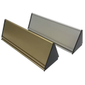 A Shape Triangle Metal Aluminum Table Desktop Nameplate Sign Holder with Signage Manufacturer China