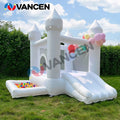 Commercial Oxford Bouncy White Bounce House Inflatable Wedding Bouncer Castle Bounce House with Ball Pool Pit