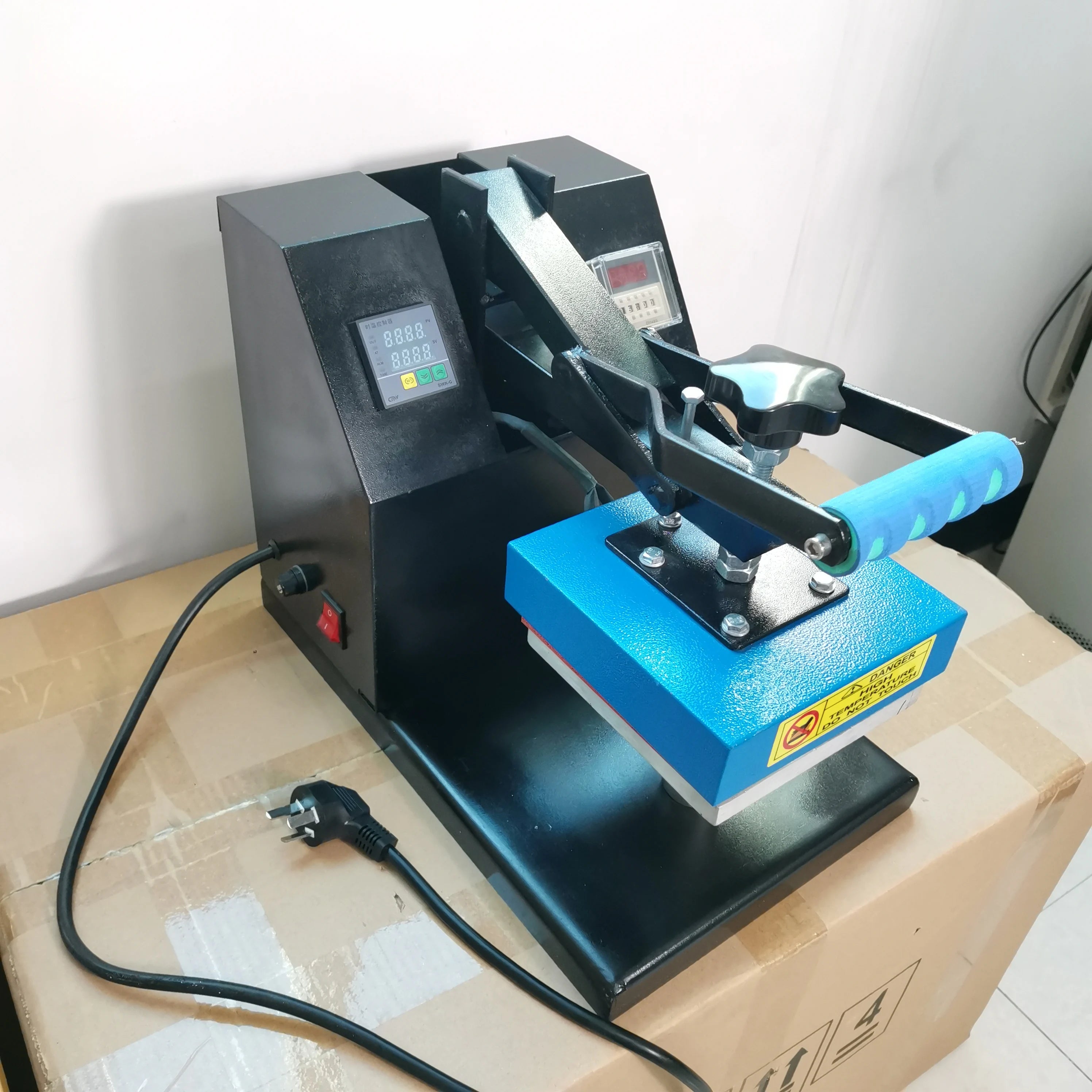 Semi-Automatic Portable Heat Press Machine Easy to Use 15*15/20*20 CM for Cap Heat Pressing