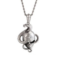 KALEN Punk Stainless Steel Skull With Snake Pendant for Men