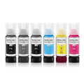Ocbestjet 70ML/Bottle 114 Refill BK Pigment Ink Other Dye Ink for Epson ET-8500 ET-8550 Printer Vacuum Naked Bag