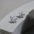 2025 Irregular Starburst 925 Sterling Silver Stud Earrings with Sparkling  Fine Sculptural Jewelry for Women Daily Modern Style