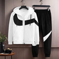 Fall/Winter 2023 Men's Sportswear Casual Suit Men's Hooded Cardigan Sportswear Running Wear Two Piece Set Mens Joggers Set