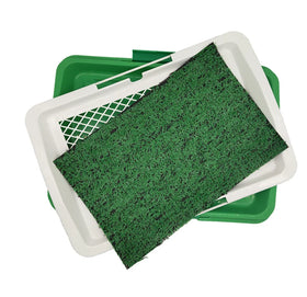 Portable Outdoor or Indoor Dog Potty Dogs Grass Pad With Tray Washable Puppy Pee Pad Dog Grass Toilet