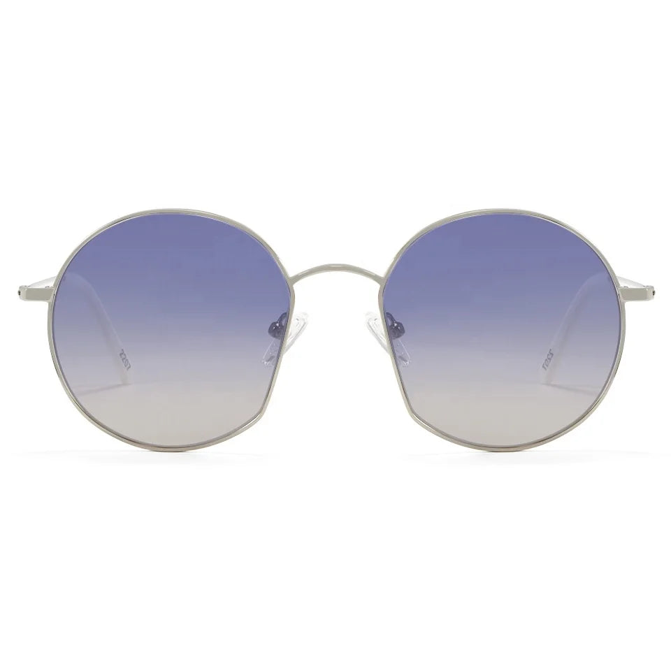 Murrow Designer Nickel-Free Metal Sunglasses Women Fashion Round Eyewear Driver Shades Gradient Lunette De Soleil Homme UV400