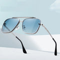 Luxury Design Men Metal Frame Sunglasses Gradient Color Shades Sunglasses Oversized Sunglasses 2022
