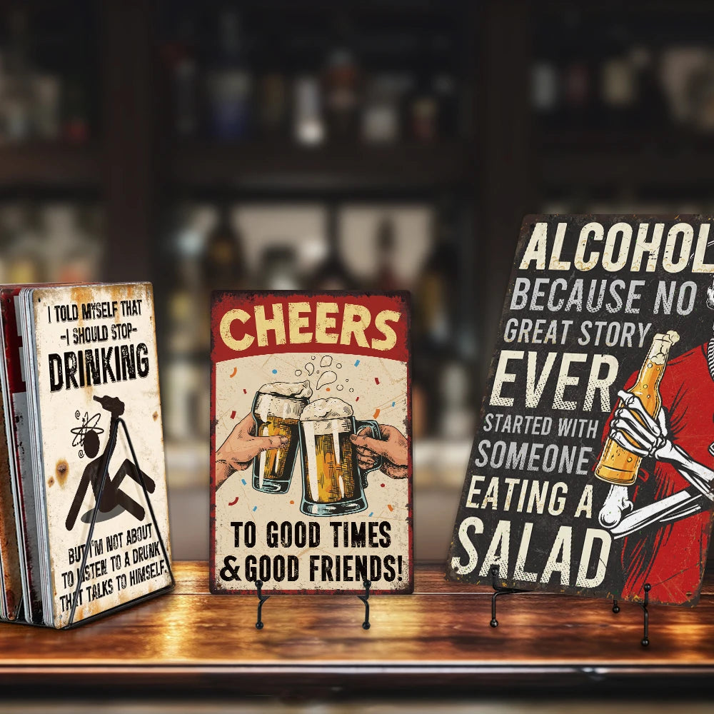 Beer Rustic Tin Plaque Sign Metal Sign 20x30cm Vintage Plate Bar Pub Man Cave Metal Poster Decor